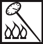 flame and thermometer